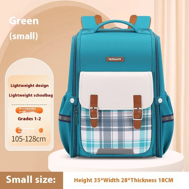 Lightweight Oxford cloth school backpack in multiple colour options for grade 5-6 students