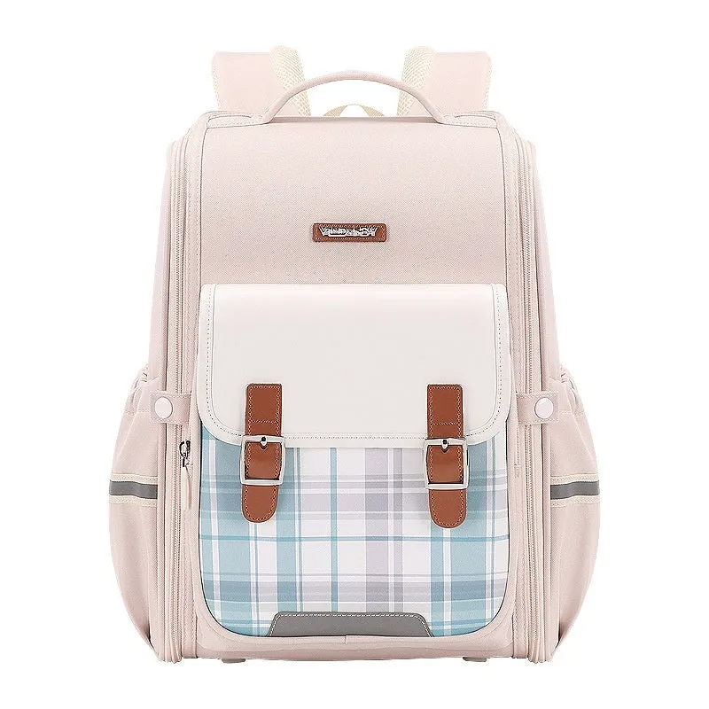 Lightweight Oxford cloth school backpack in multiple colour options for grade 5-6 students