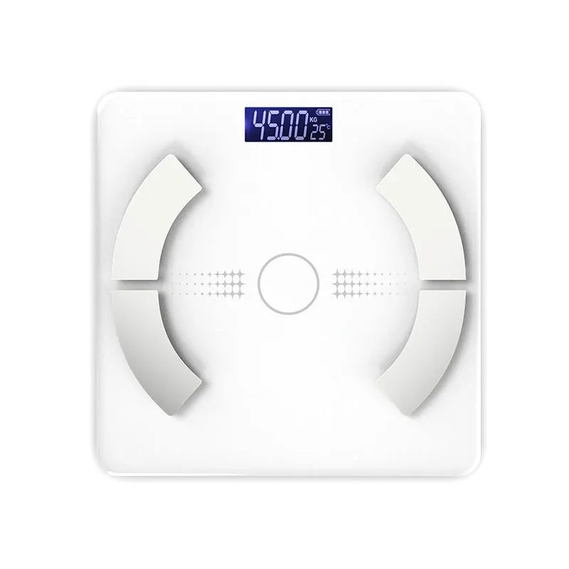 Bluetooth smart body fat scale in black, white or pink colours with USB charging option