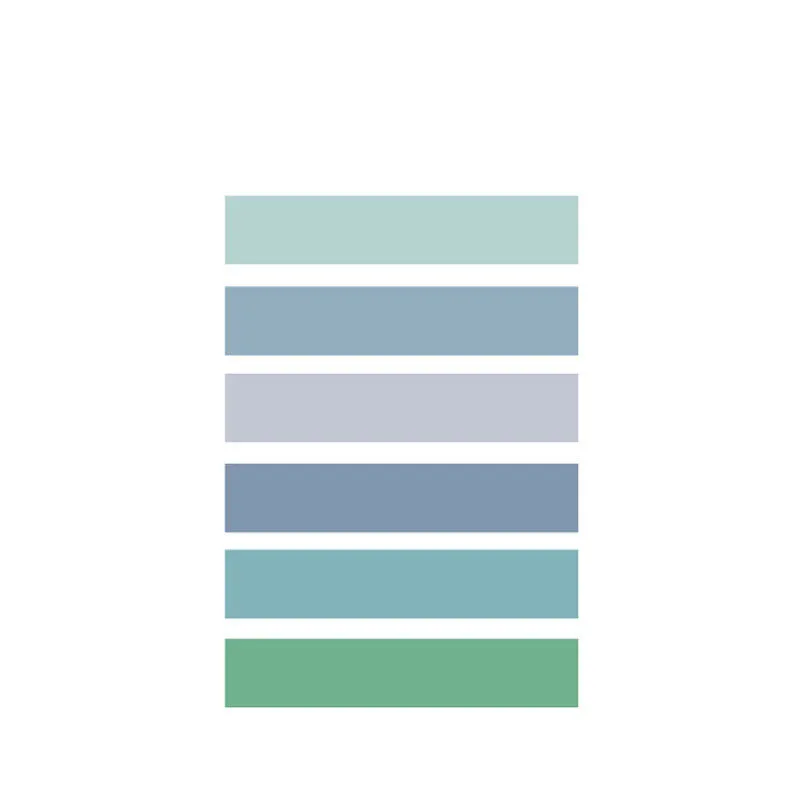 Morandi paper tape 9mm x 3m in assorted colours on a white background