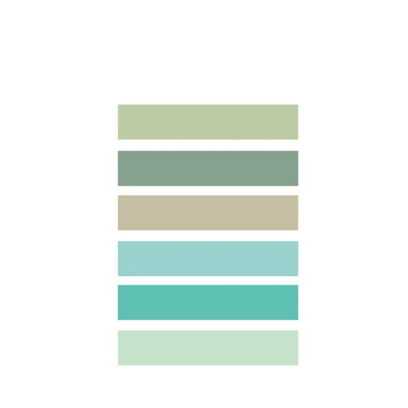 Morandi paper tape 9mm x 3m in assorted colours on a white background