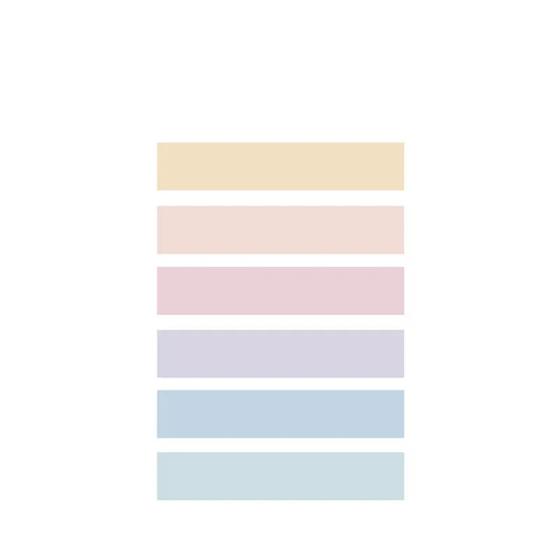 Morandi paper tape 9mm x 3m in assorted colours on a white background