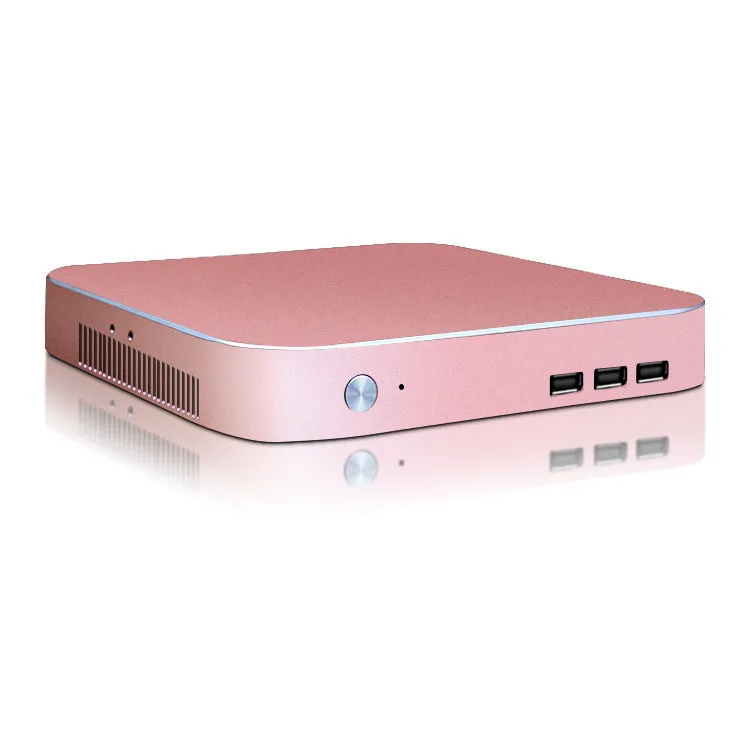 All aluminum alloy mini vertical chassis for HTPC and industrial router, 19.9cm, in black silver pink