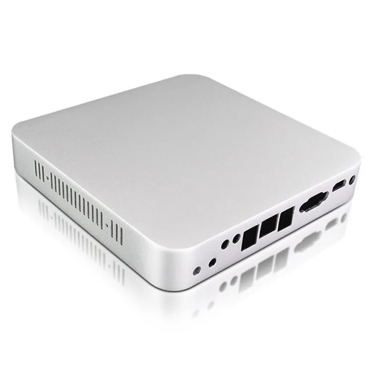 All aluminum alloy mini vertical chassis for HTPC and industrial router, 19.9cm, in black silver pink