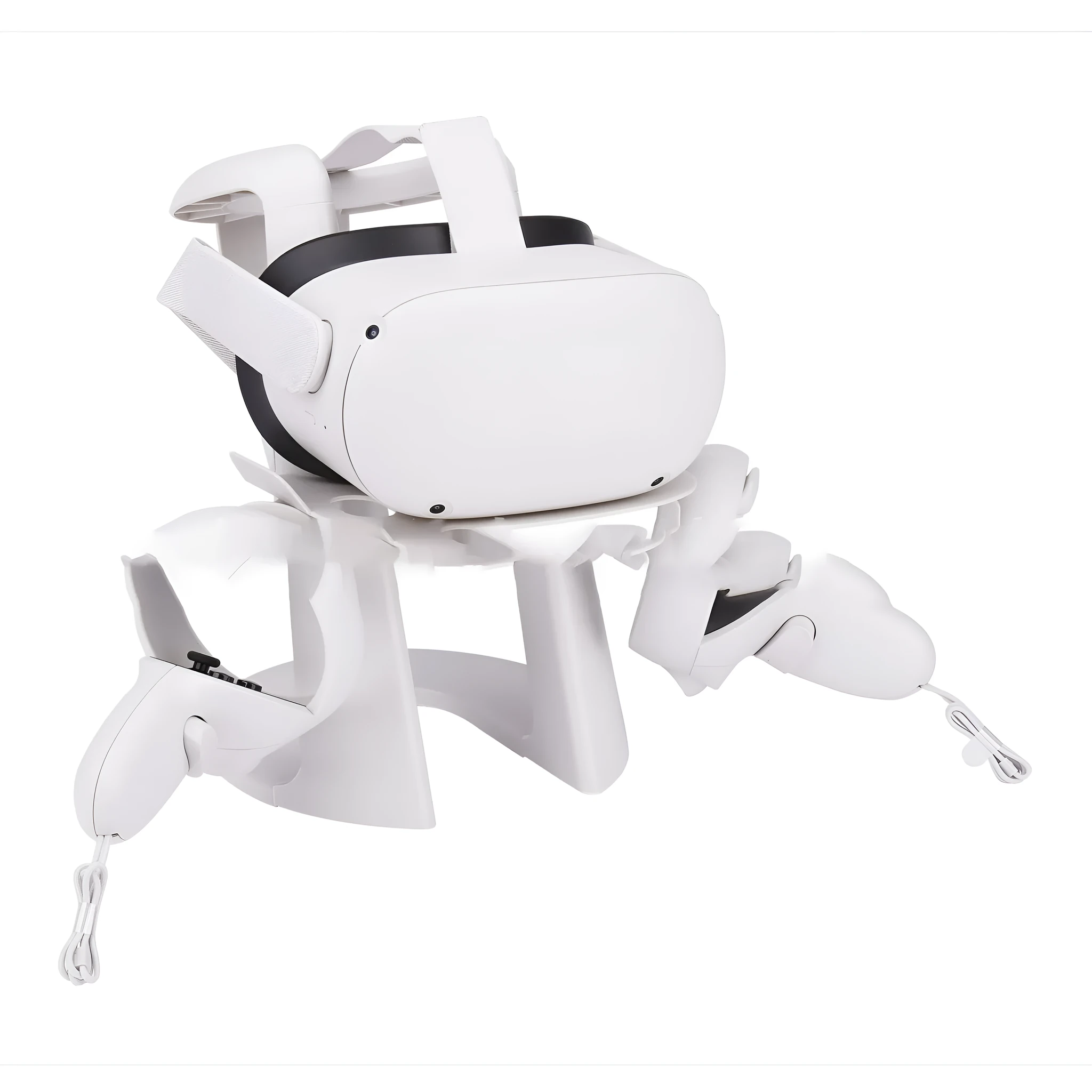 White ABS plastic display bracket for Oculus VR headset