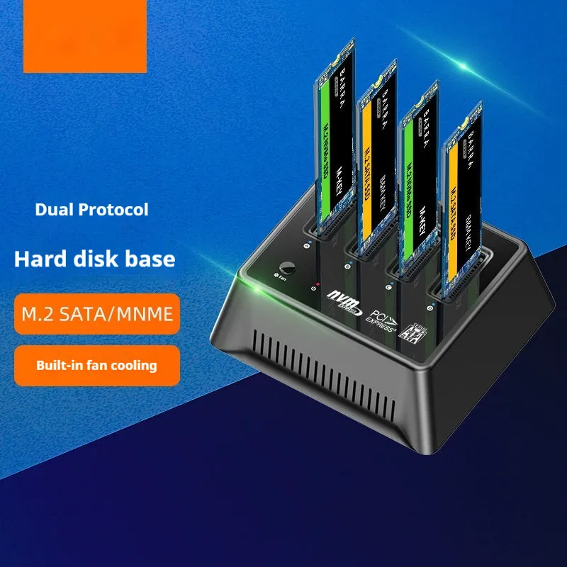 Aluminium alloy M2 Dual Protocol SSD enclosure in K30174P2 colour, showing 90mm length