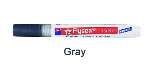 Tile gap grout coating marker pen for ceramic tile crevice repair in six colours water-based non-toxic ink