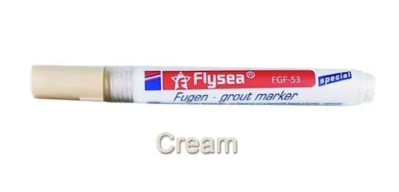 Tile gap grout coating marker pen for ceramic tile crevice repair in six colours water-based non-toxic ink
