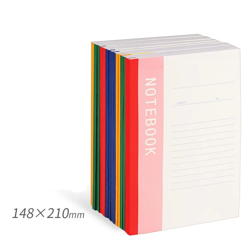 Notebook with smooth thick paper in B5 size, open to a page of handwritten notes, showing clean writing with minimal bleed-through