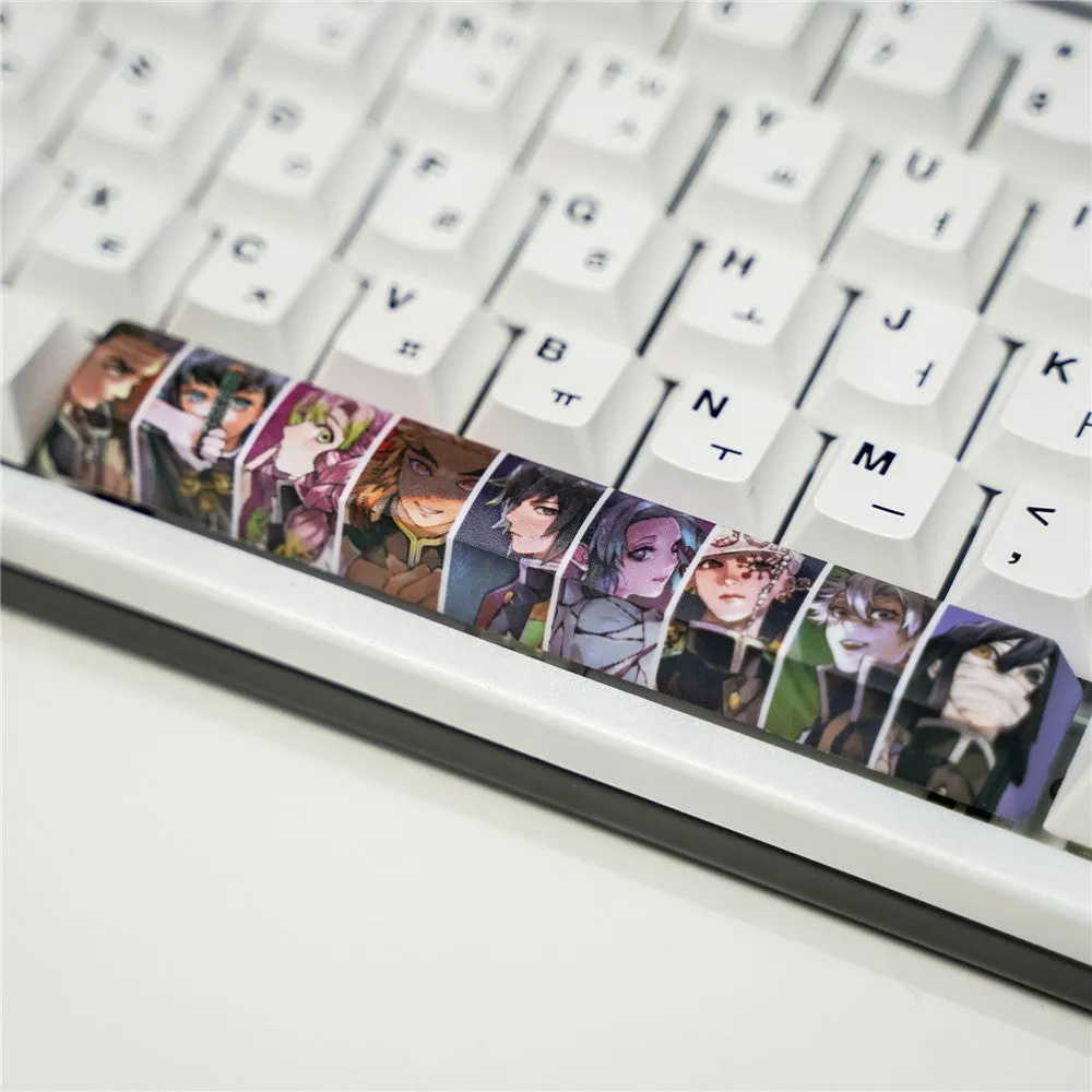 Wireless USB keyboard key cap set in ten colour options including 1style to 10style, with multimedia keys