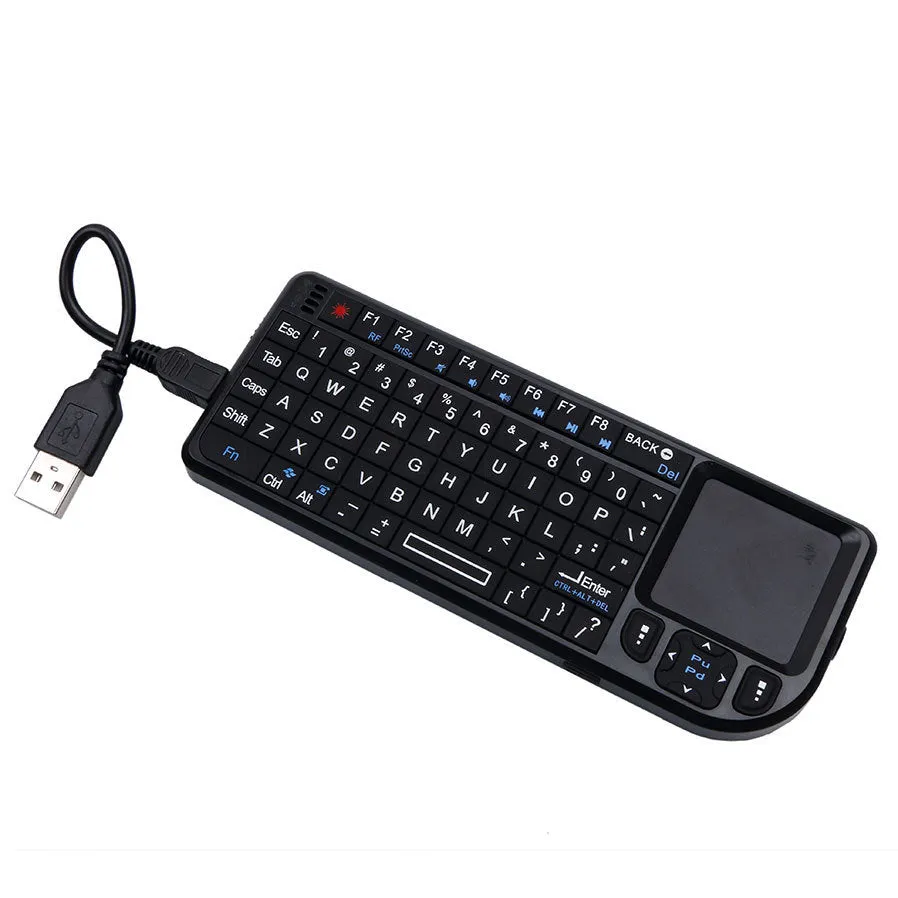 Compact black Bluetooth wireless keyboard for desktop laptop tablet smartphone