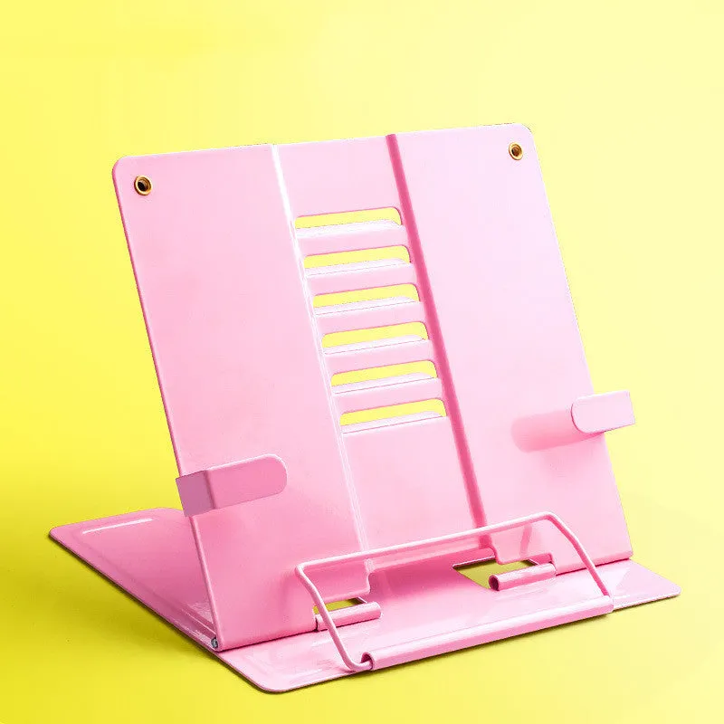 Metal telescopic bookshelf for primary school students adjustable width desk organiser blue colour
