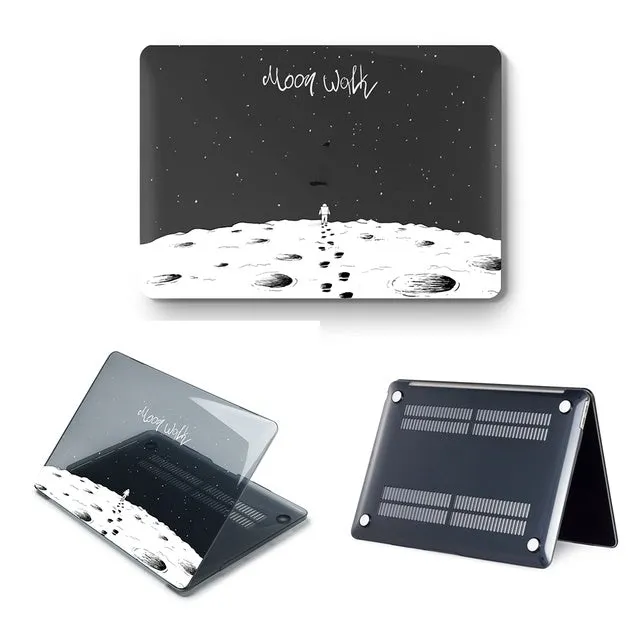 Printed hard shell cover for MacBook Air 13 with keyboard cover in black colour option