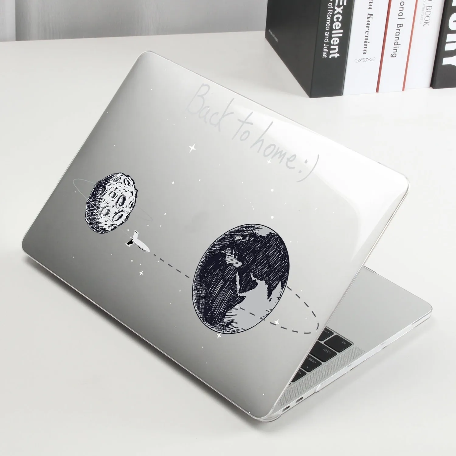 Printed hard shell cover for MacBook Air 13 with keyboard cover in black colour option