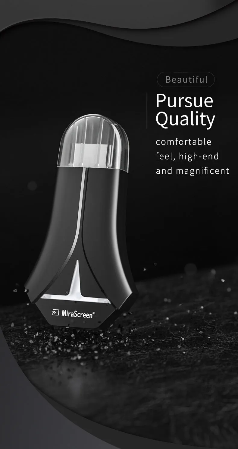Mirascreen HDMI wireless dongle for mobile phone screen mirroring at 1080p resolution