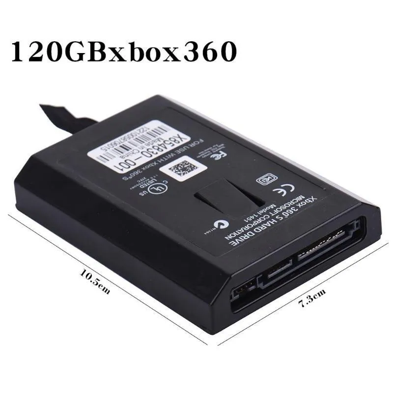 Xbox 360 E and Slim 120GB internal hard drive for downloading games and media from Xbox LIVE