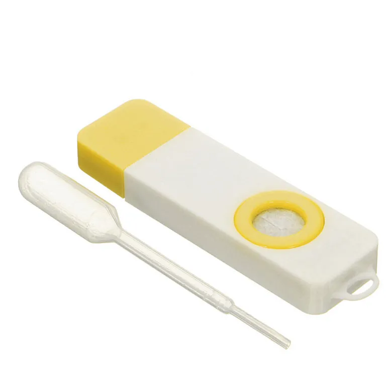 Mini USB aroma diffuser with straw in white and blue, 60mm x 18mm x 8mm, for computer fresh air