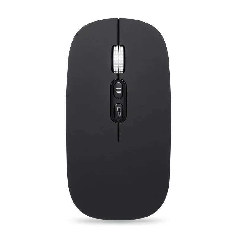 iMice wireless mouse black 1600DPI rechargeable 2.4G mini silent with USB receiver