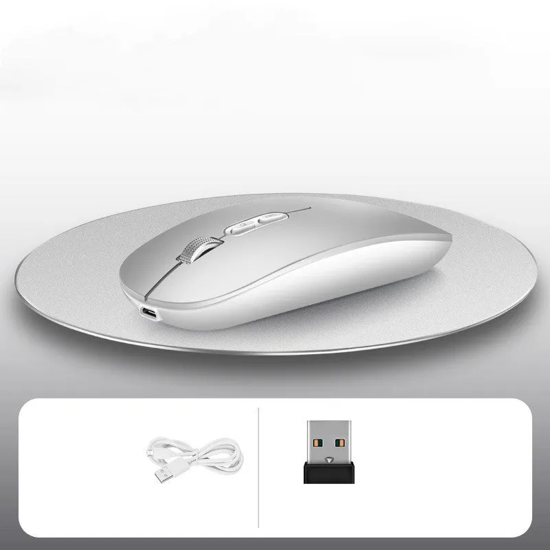 iMice wireless mouse black 1600DPI rechargeable 2.4G mini silent with USB receiver