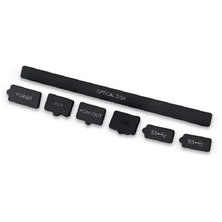 PS4 Slim dustproof net dust plug suit in ABS material, 5.8x1.5x29.3cm, for console intake protection
