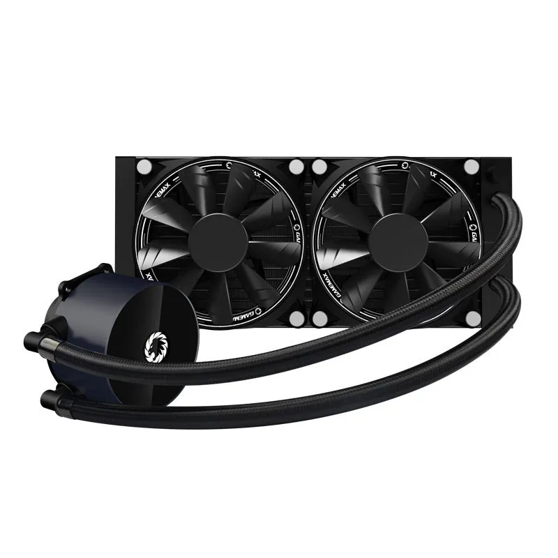 Icechill240 ARGB black 240mm all-in-one CPU water cooling radiator with integrated water drain port