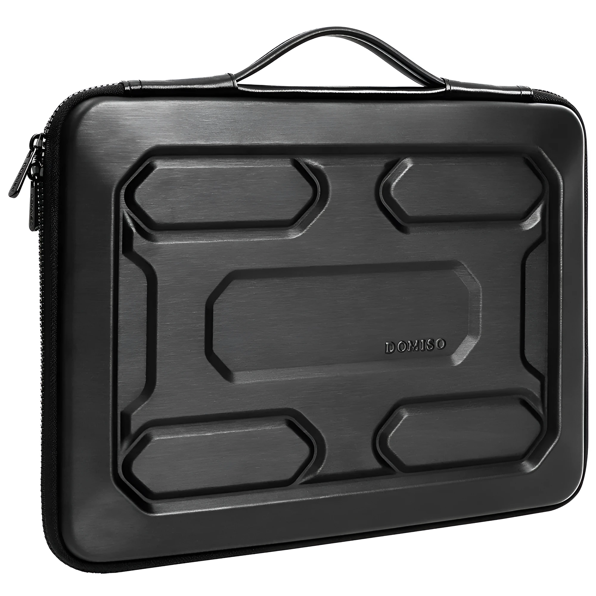 Black laptop protective hard case with grip shoulder bag for 5 to 10 inch tablets