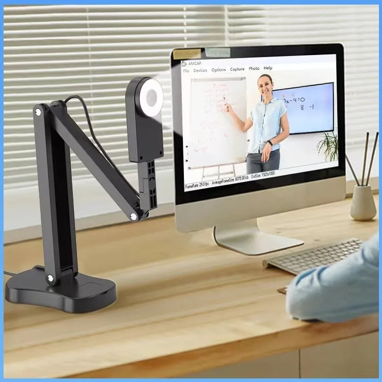 USB computer camera with microphone and autofocus for video calls and streaming