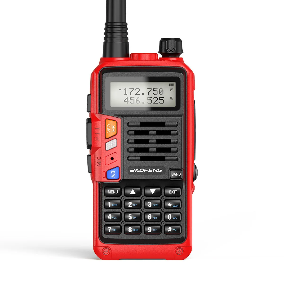 UV-5R dual band walkie talkie 10W 128 channels black with antenna and battery