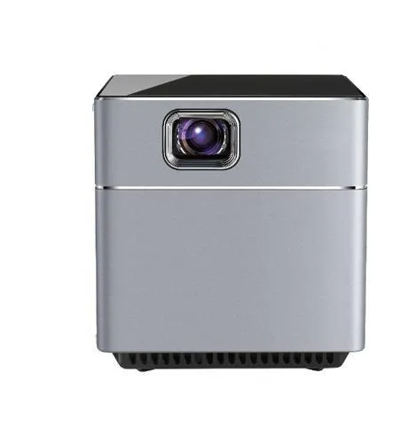 Small portable HD projector with 300 ANSI lumens LED light source and wireless remote