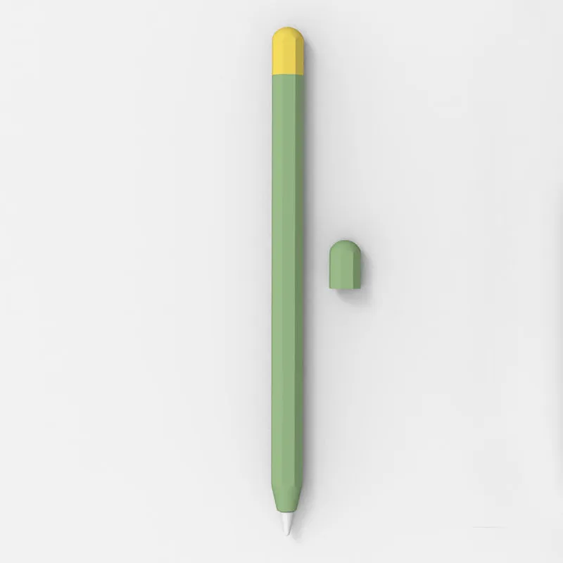 Octagonal pure silicone protective cover for Apple Pencil in 0.35mm thickness with nine colour options