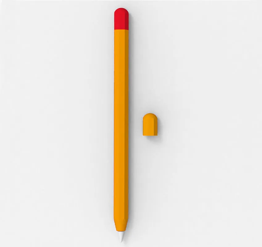 Octagonal pure silicone protective cover for Apple Pencil in 0.35mm thickness with nine colour options