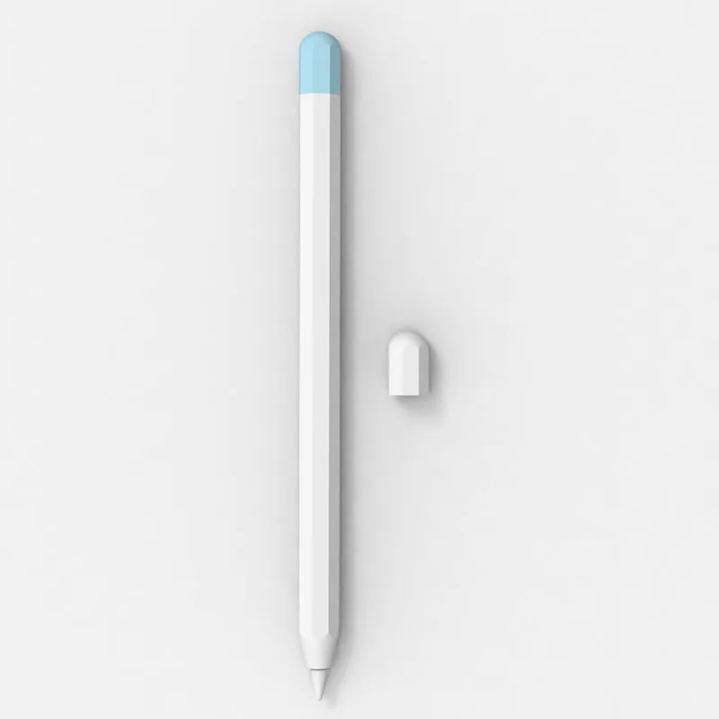 Octagonal pure silicone protective cover for Apple Pencil in 0.35mm thickness with nine colour options
