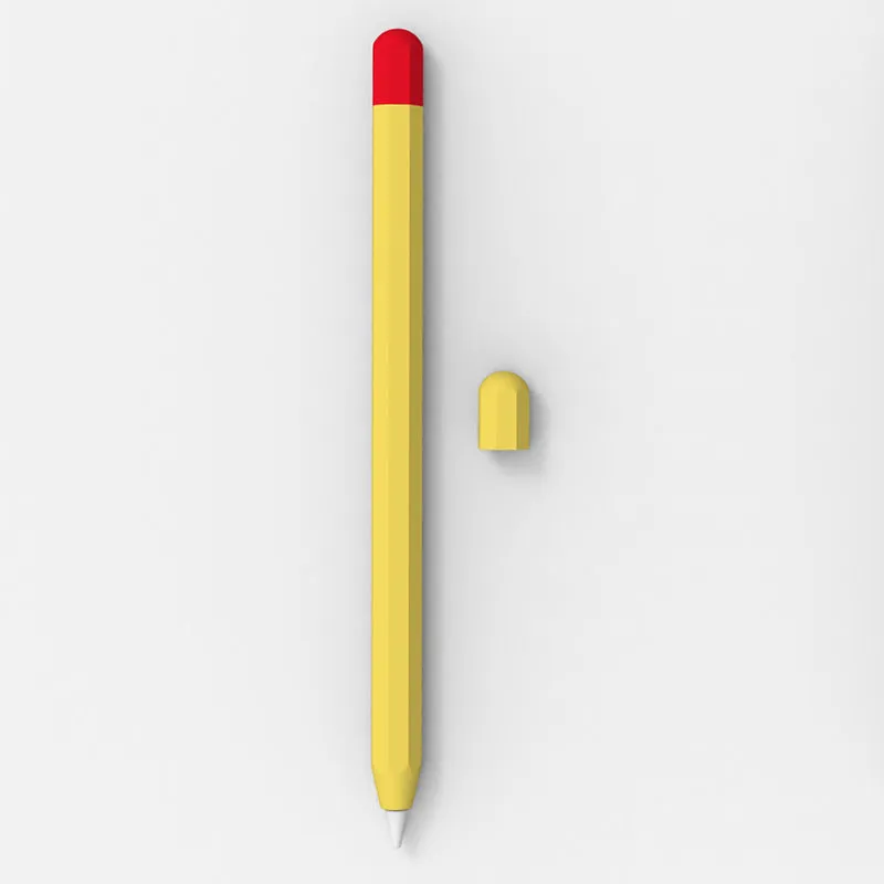 Octagonal pure silicone protective cover for Apple Pencil in 0.35mm thickness with nine colour options