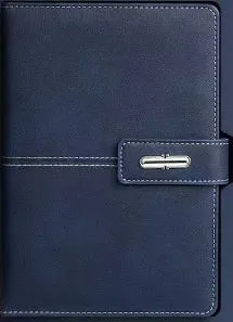 A5 notebook with PU leather cover in multiple colour options including black, red, green, blue, and orange