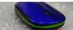 Laptop wireless mouse in five colours: red, green, blue, black, silver, 10x6x2 cm, Bluetooth and 2.4GHz