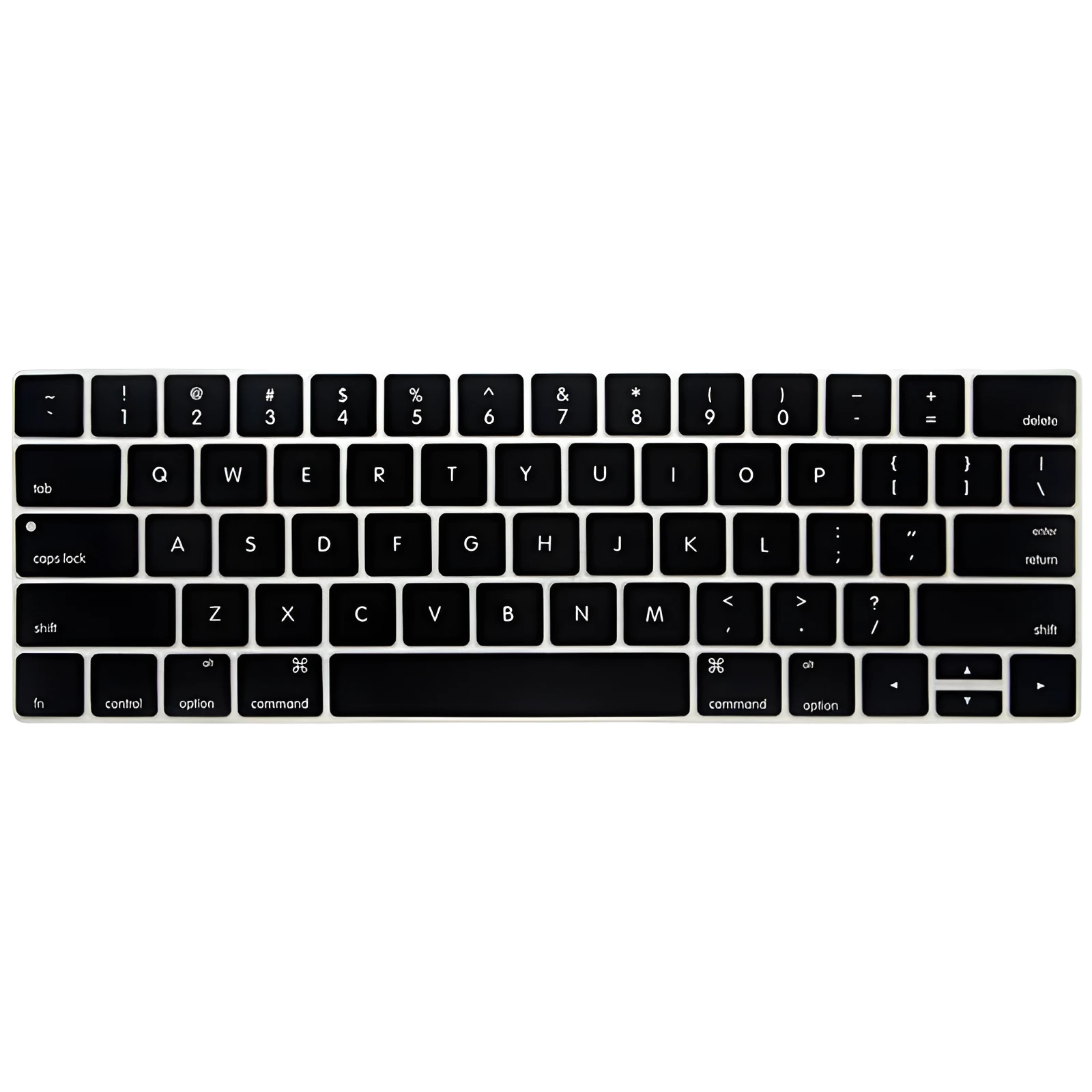 Silicone keyboard protective film for MacBook Air and Pro models, available in multiple colours