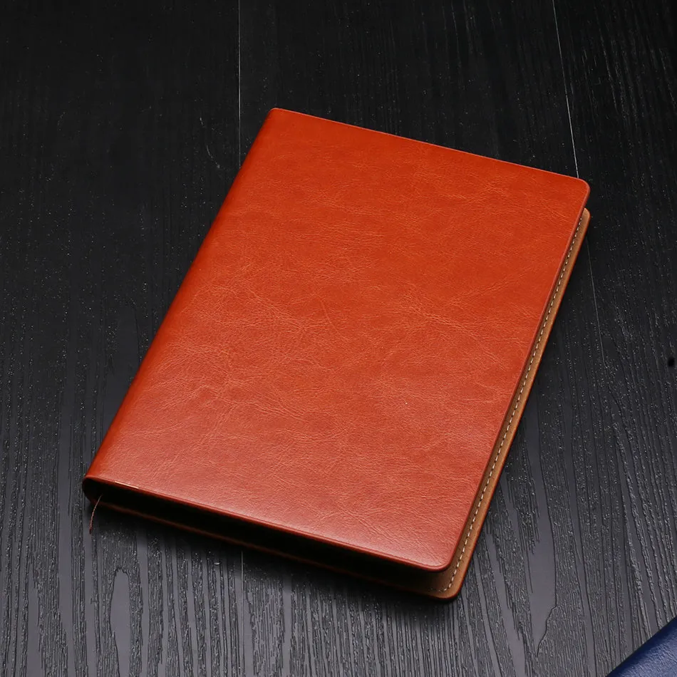 A5 business notepad with colour-changing PU cover, 114 sheets Dowling paper, 15x21.5cm, spiral-bound, available in five colours