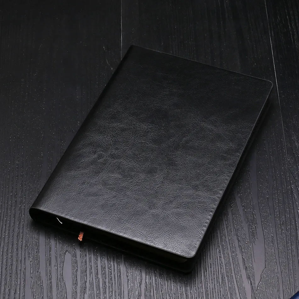 A5 business notepad with colour-changing PU cover, 114 sheets Dowling paper, 15x21.5cm, spiral-bound, available in five colours
