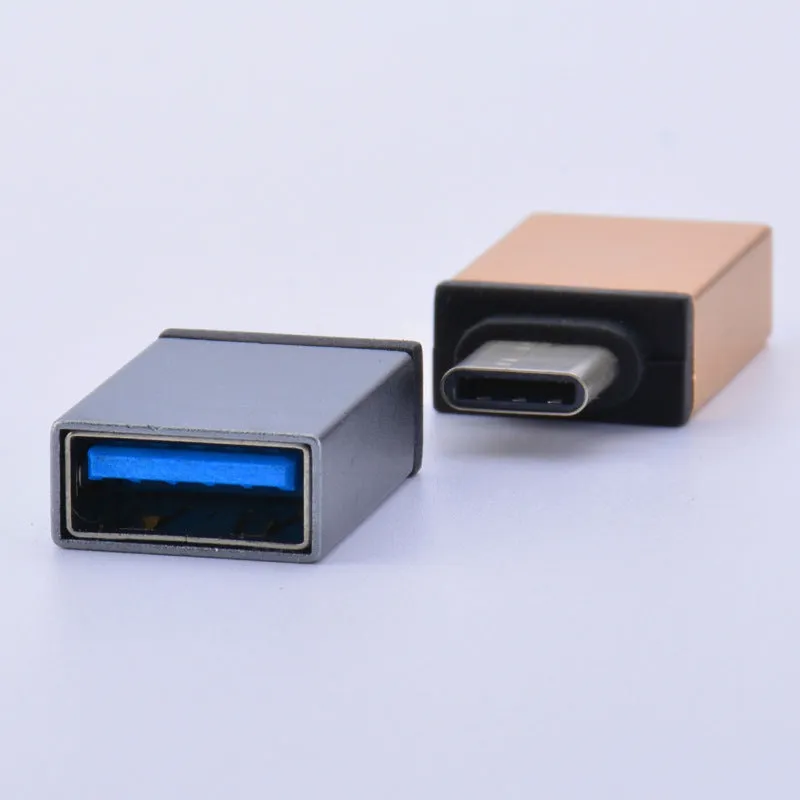 Metal Type-C mobile phone adapter in silver, showing plug end and metal body