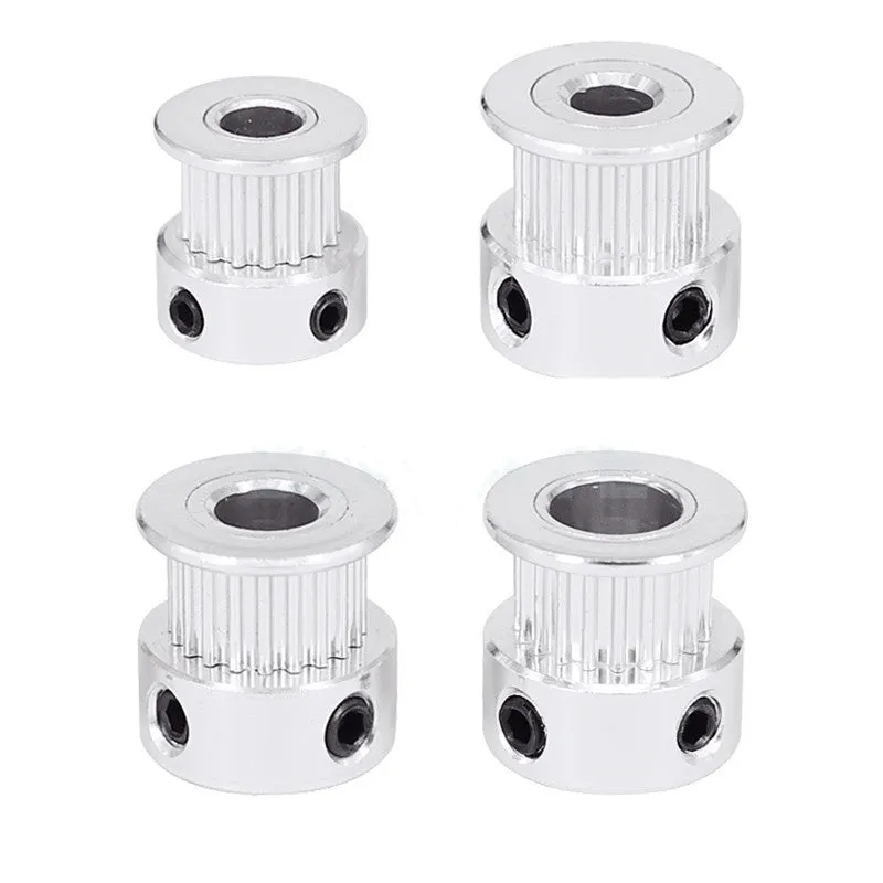 2GT timing belt pulley wheel stainless steel extrusion gear 16 teeth white 3D printer accessory