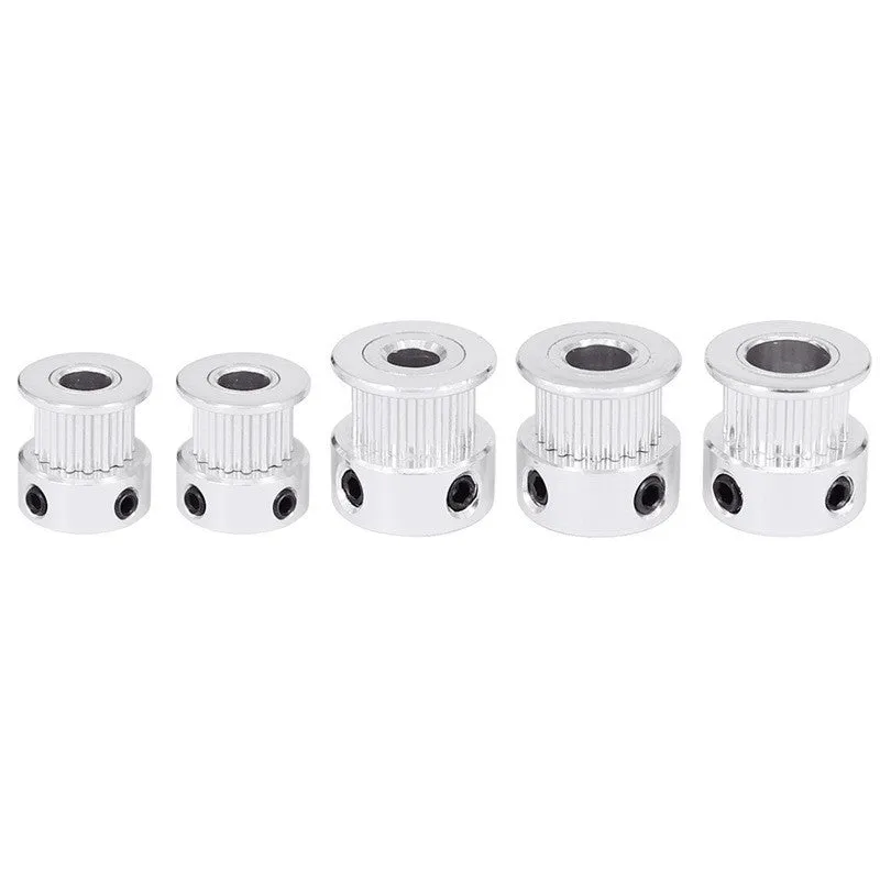 2GT timing belt pulley wheel stainless steel extrusion gear 16 teeth white 3D printer accessory