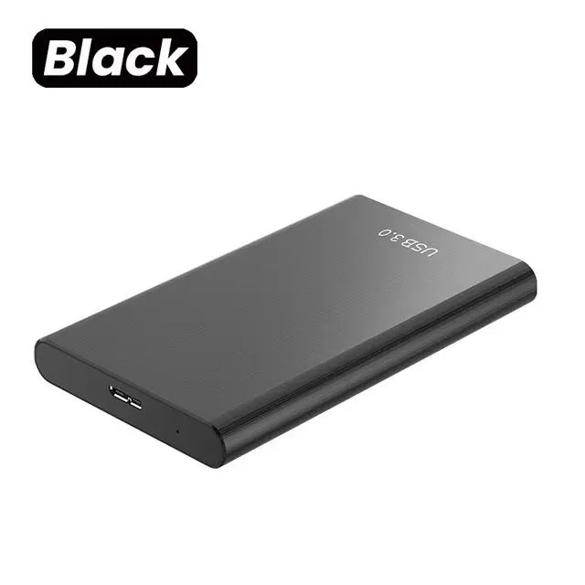 USB 3.0 external SSD with metal shell, 2.5 inch form factor, available in multiple capacities and colours