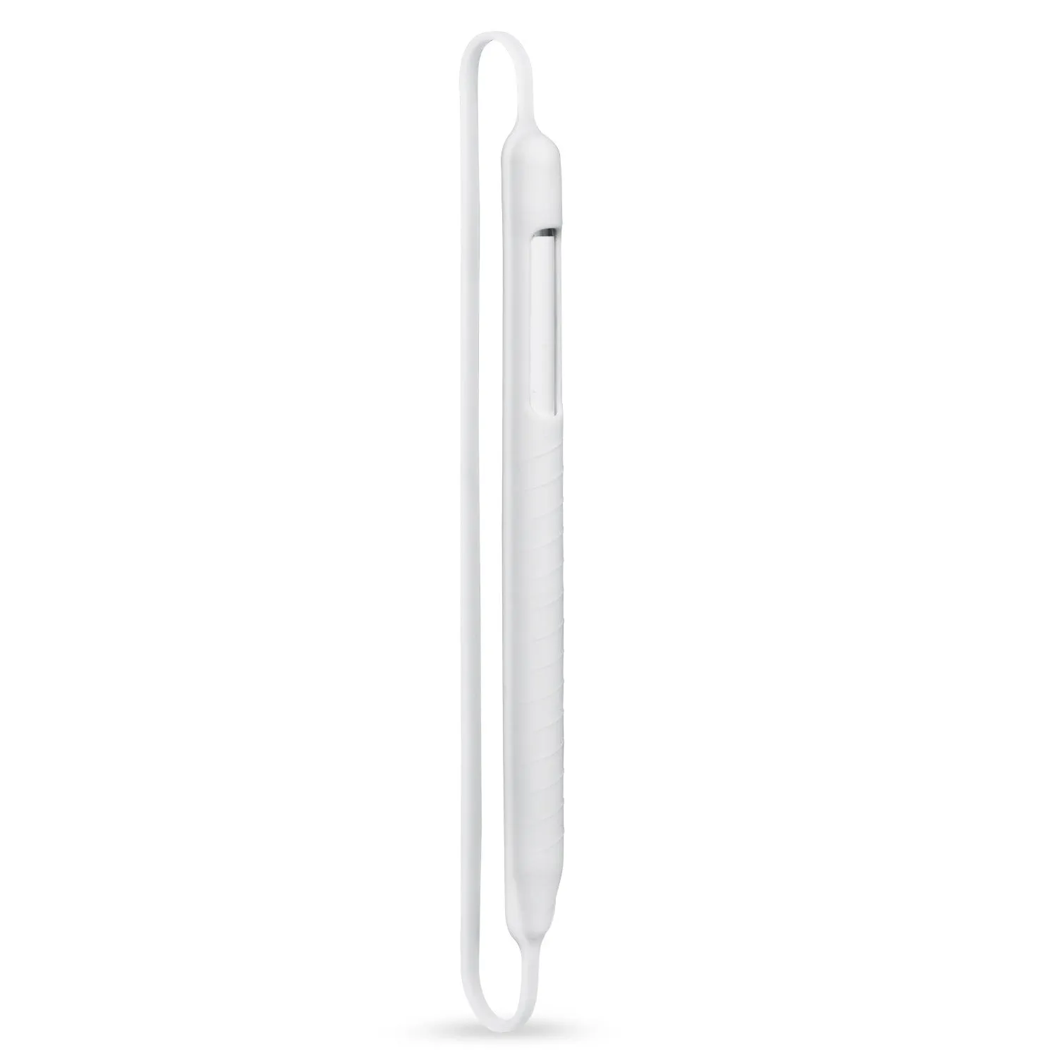Silicone snap on pen case for Apple Pencil 1st and 2nd generation in black, gray, and white