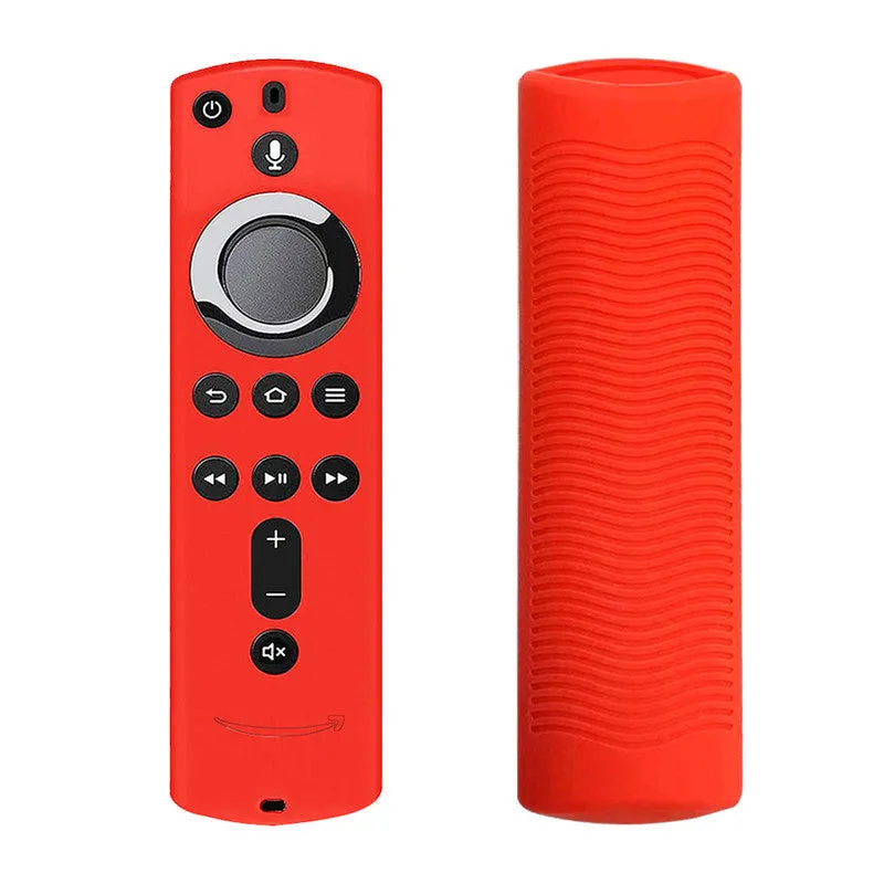 Silicone protective case for Stick 4K remote, black colour, with cut-outs for buttons