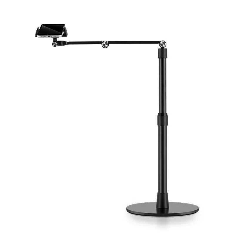 Lazy desktop bedside telescopic lifting rack for vertical shooting live broadcast, alloy universal mobile phone tablet stand