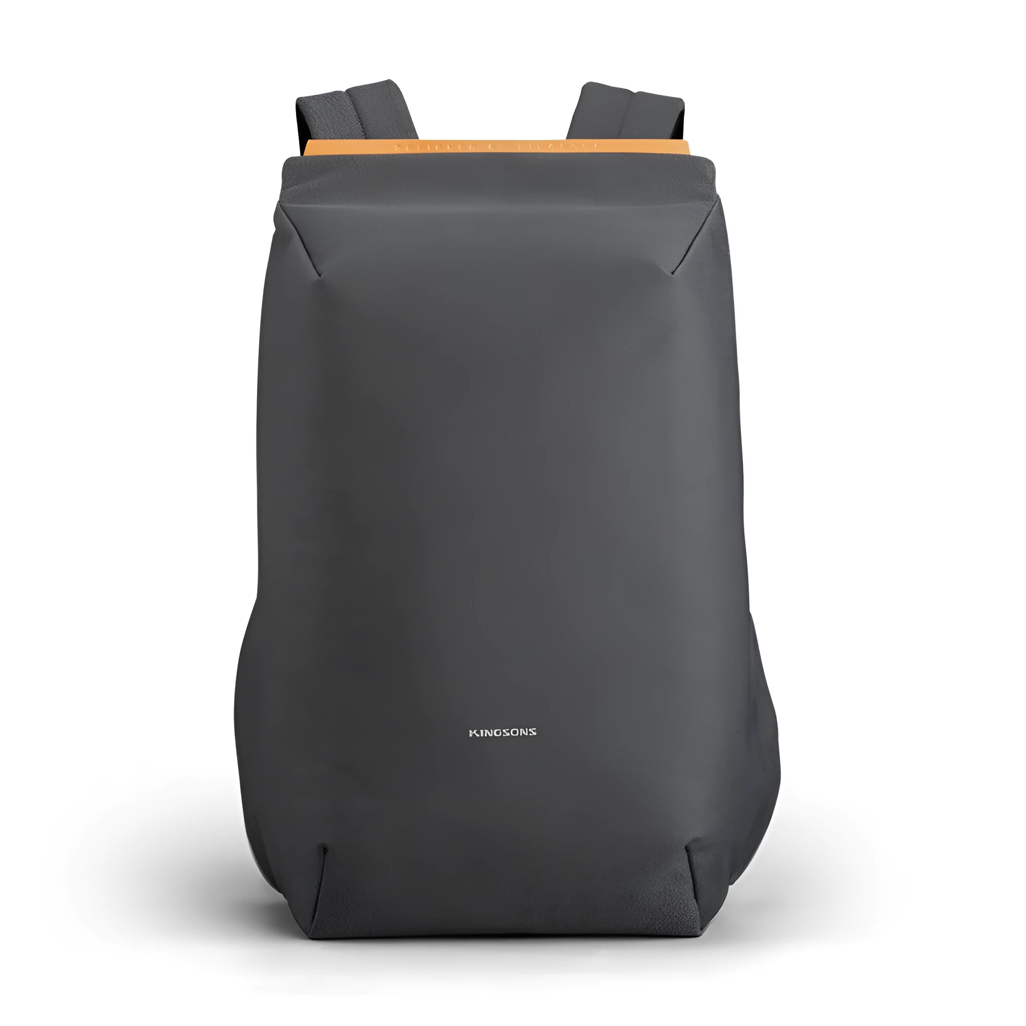 Jinshengsi medium USB charging backpack in dark gray, polyester, 15.6 inch laptop capacity
