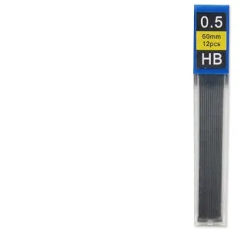 Metal automatic pencil in standard colour with push-button top, HB lead options 0.3 to 0.9mm, for school writing