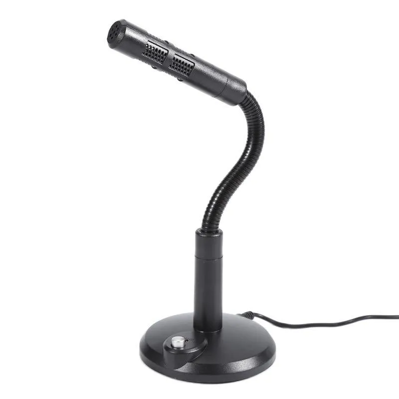 Wireless USB dynamic microphone with built-in lamp, gentleman black colour, for computer voice capture