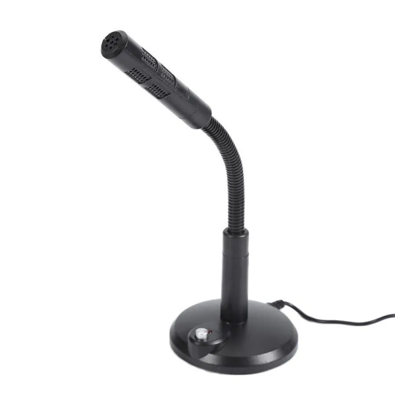 Wireless USB dynamic microphone with built-in lamp, gentleman black colour, for computer voice capture