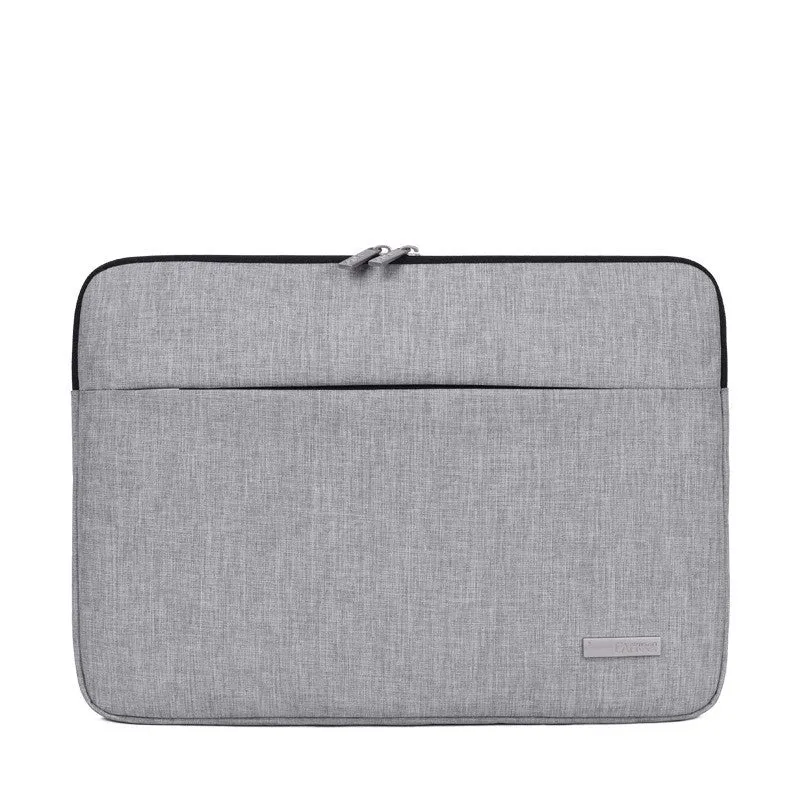 High-grade polyester water-repellent computer liner bag for 15.6 inch laptop in dark grey